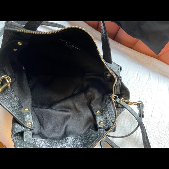Black leather crossbody made in Italy - Picture 2 of 3